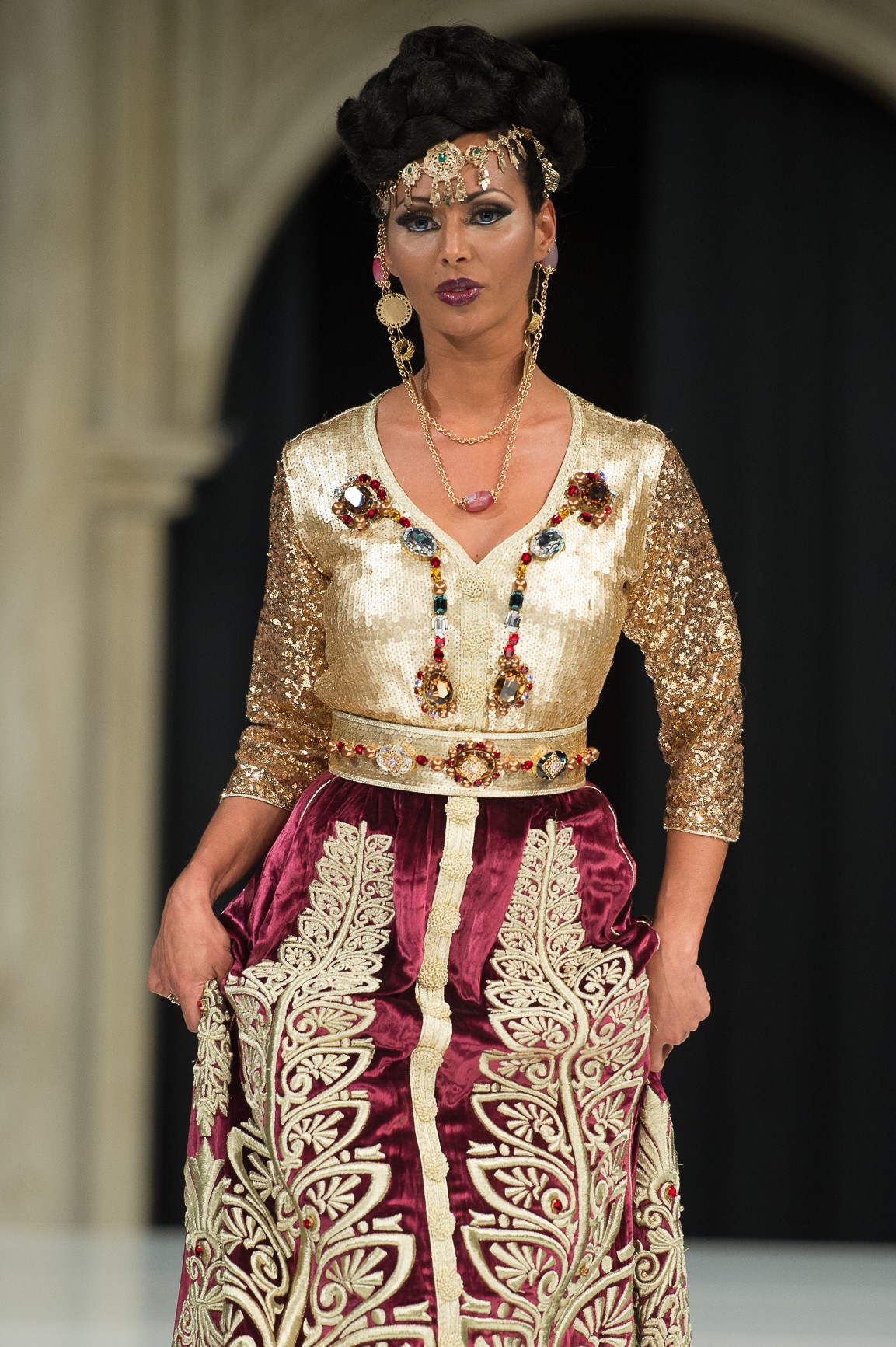 Caftan marocain de haute couture